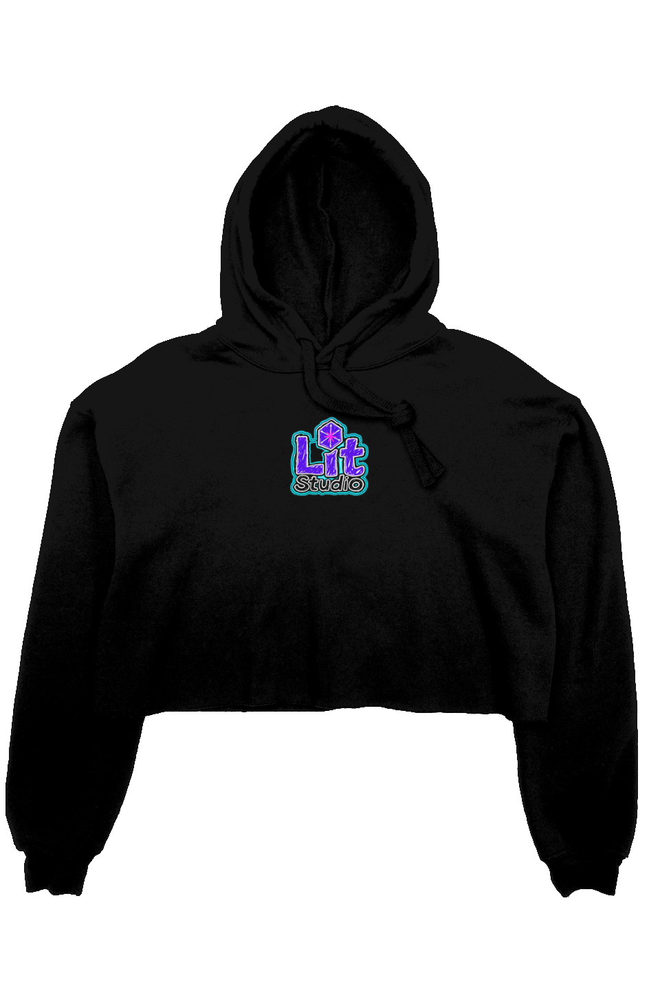 Girls Lit crop hoodie